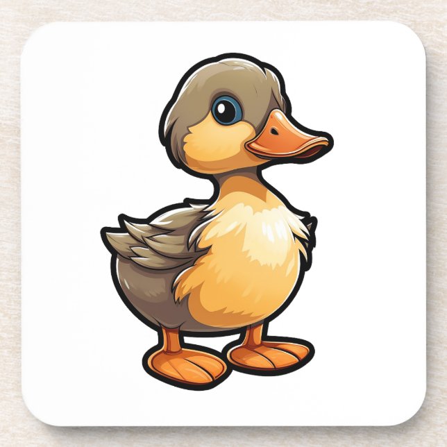Dessous-de-verre Illustration de canard de dessin (Devant)