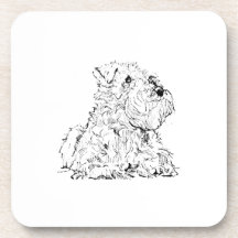 Illustration de chien Schnauzer miniature