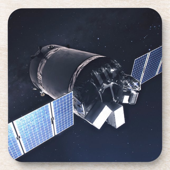 Dessous-de-verre Illustration Du Dragon Xl Spacecraft. (Devant)