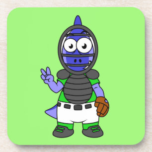 Dessous-de-verre Illustration D'Un Capteur De Baseball Parasaurolop