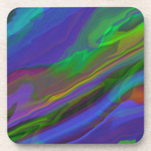 Dessous-de-verre Illustration en marbre Abstrait Colorful Cute
