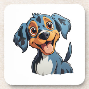 Dessous-de-verre Illustration pour chien de dessin