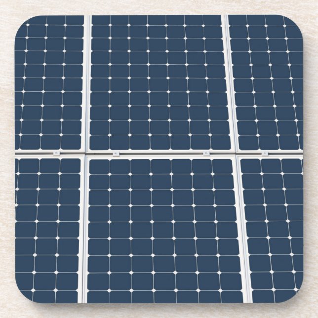 Dessous-de-verre Image amusante d'un panneau solaire (Devant)