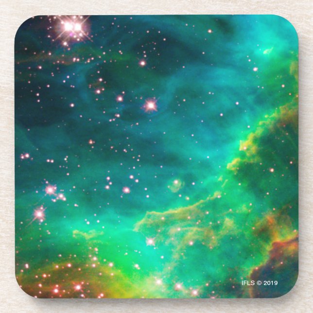 Dessous-de-verre Image de galaxie de groupe d'étoile de nébuleuse (Devant)