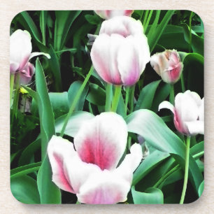 Dessous-de-verre Image des tulipes roses