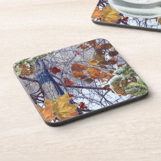 Dessous-de-verre Impression Camion de la première forêt d'hiver de  (Côté gauche)