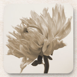 Dessous-de-verre impression dahlia sepia