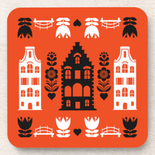 Dessous-de-verre Impression d'art populaire hollandais Pays-Bas