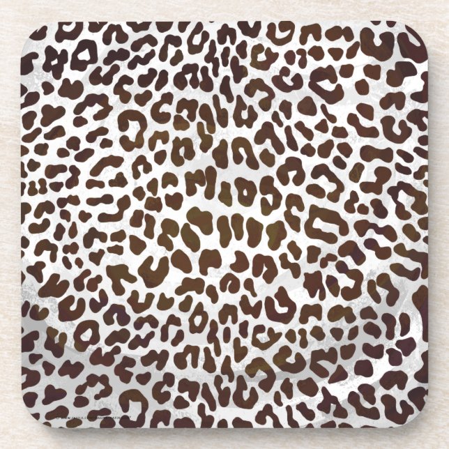 Dessous-de-verre Impression de chocolat léopard (Devant)