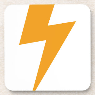 Dessous-de-verre Impression Jaune Thunder Energy