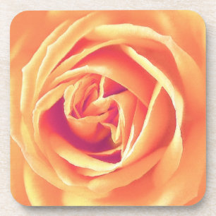 Dessous-de-verre Impression rose orange pastel