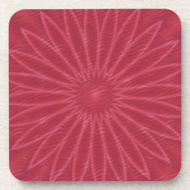 Dessous-de-verre Impression vive rose foncé (Devant)