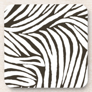 Dessous-de-verre Impression Zebra Brown
