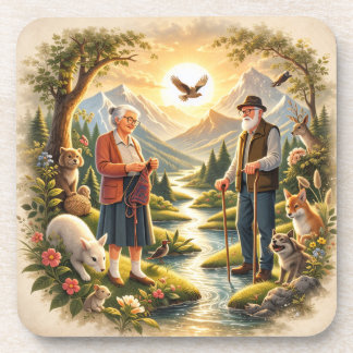 Dessous-de-verre Inspirational Coaster  “Growing Old Is a Privilege