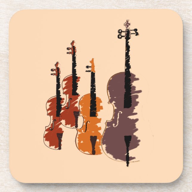 Dessous-de-verre Instrument de Violin string (Devant)