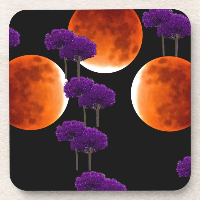 Dessous-de-verre Intrusion violette (Devant)