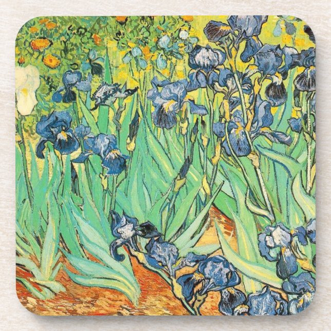 Dessous-de-verre Irises - Van Gogh - c1889 (Devant)
