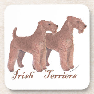 Dessous-de-verre Irish Terriers