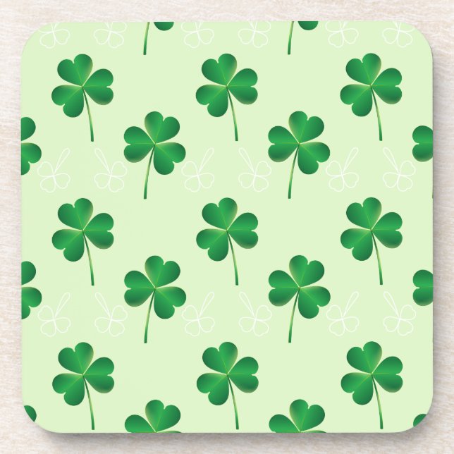 Dessous-de-verre irlandais trois motif feuille (Devant)