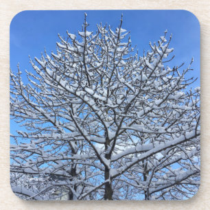 Dessous-de-verre Islande - neige -