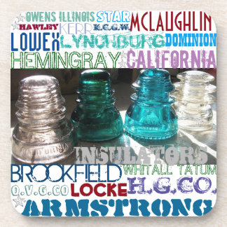 Dessous de verre isolant en verre vintage