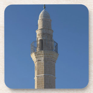 Dessous-de-verre Israël, Tel Aviv, Jaffa, minaret de mosquée