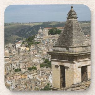 Dessous-de-verre ITALIE, Sicile, RAGUSA IBLA : vue de la ville et S