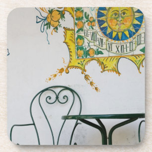 Dessous-de-verre ITALIE, Sicile, TAORMINE : Bam, détail du café-bar