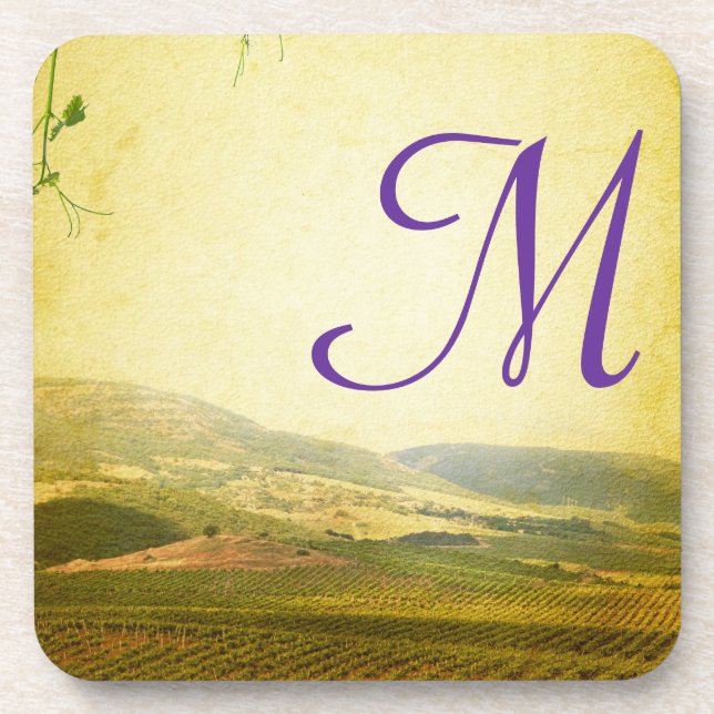 Dessous-de-verre Italien Campagne Winery Monogram Boire Dessous de  (Devant)