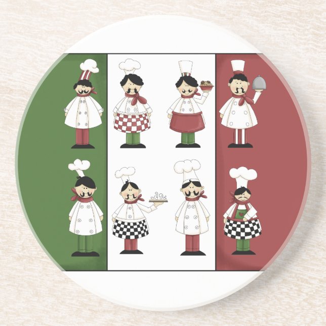 Dessous de verre italiens de chefs (Devant)