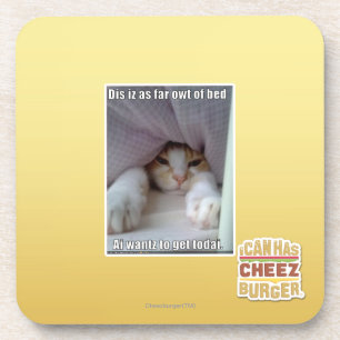 Dessous-de-verre Iz de DIS en tant que loin owt de lit.