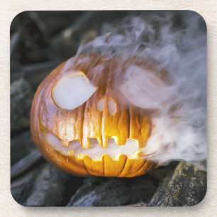 Dessous-de-verre Jack-o-lanterne éffrayant