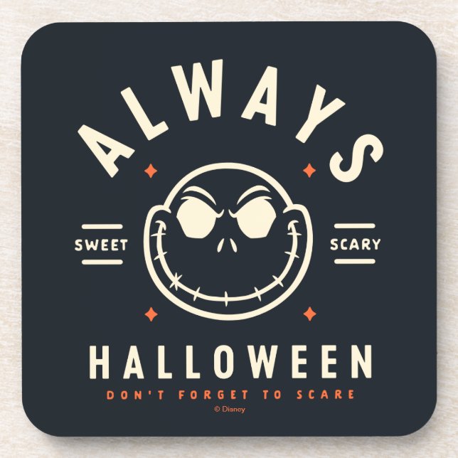 Dessous-de-verre Jack Skellington - Toujours Halloween (Devant)