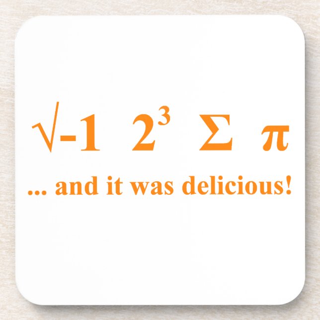 Dessous-de-verre J'ai mangé pi (Devant)