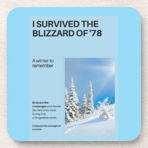 Dessous-de-verre J'ai survécu au Blizzard de '78