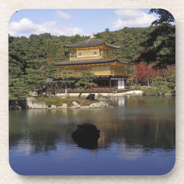 Dessous-de-verre Japon, Kyoto, Pavillon d'or, Temple zen (Devant)