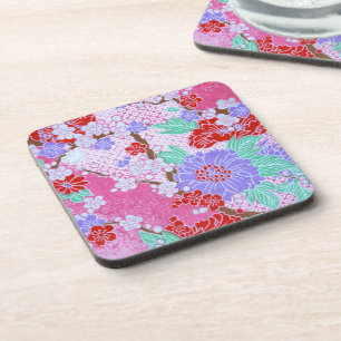 Dessous de verre japonais Sakura Motif Cork
