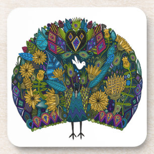 Dessous-de-verre jardin de paon