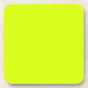 Dessous-de-verre Jaune néon, haute visibilité