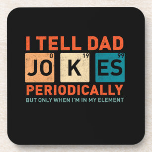 Dessous-de-verre Je Dis À Papa Des Blagues Périodiquement Drôle Pèr