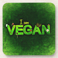 Je Suis Vegan Écrit Avec Une Texture De Nature Gra