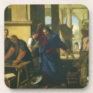 Dessous-de-verre Jésus-Christ Purification du Temple