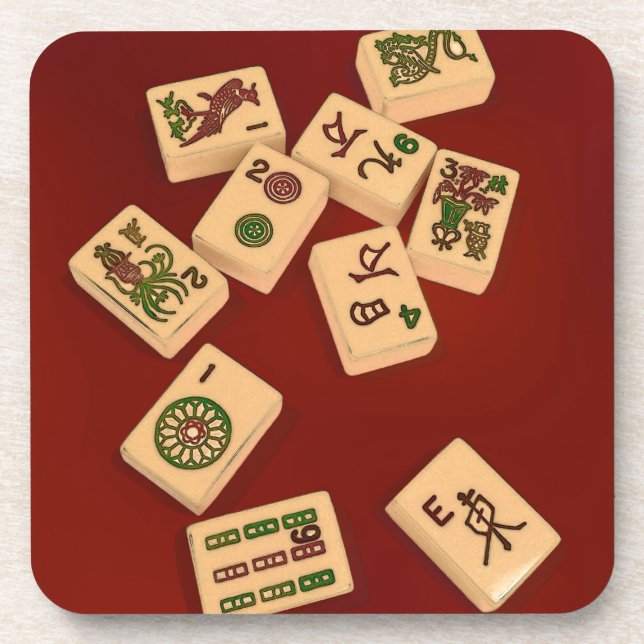 Dessous-de-verre Jeu d'heure-milliampère Jongg (Devant)