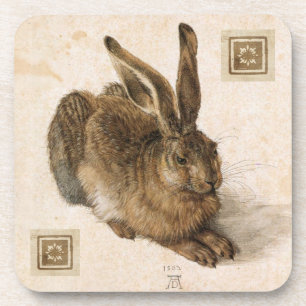 Dessous-de-verre Jeune peinture de lièvres d'Albrecht Durer