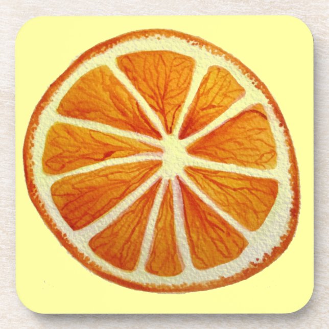 Dessous-de-verre Jicy Orange (Devant)