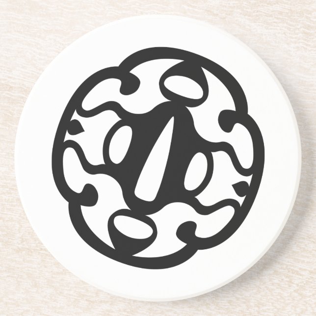 Dessous de verre JMAC Sandstone - Noir (Devant)