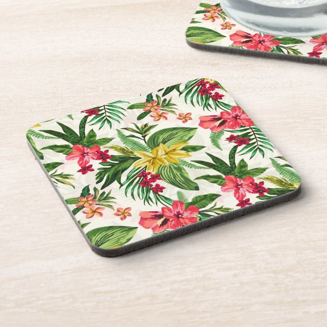Dessous-de-verre Joli Motif de fleurs (Côté gauche)