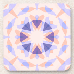 Dessous-de-verre Joli Pastel Purple Peach Star Eclectique Kitsch