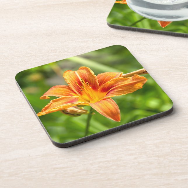 Dessous-de-verre Jolie grande fleur Lily photo (Côté gauche)