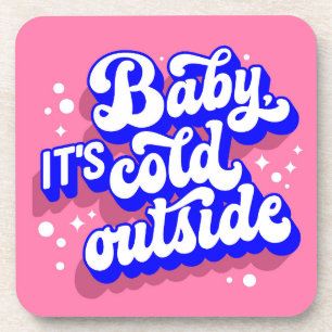 Dessous-de-verre Jouer bébé, c’est froid en hiver